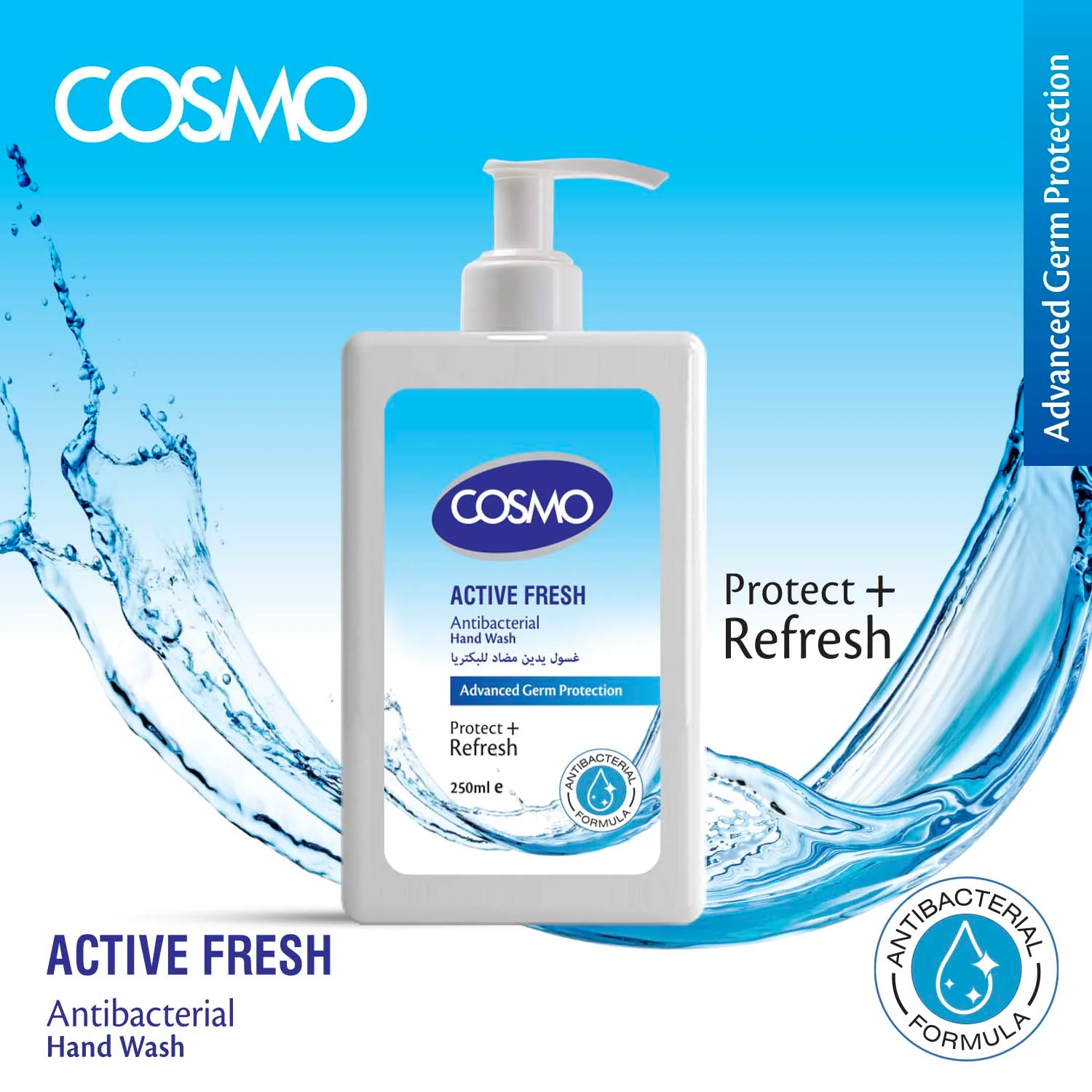 Active Fresh Antibacterial Hand Wash - Image 2
