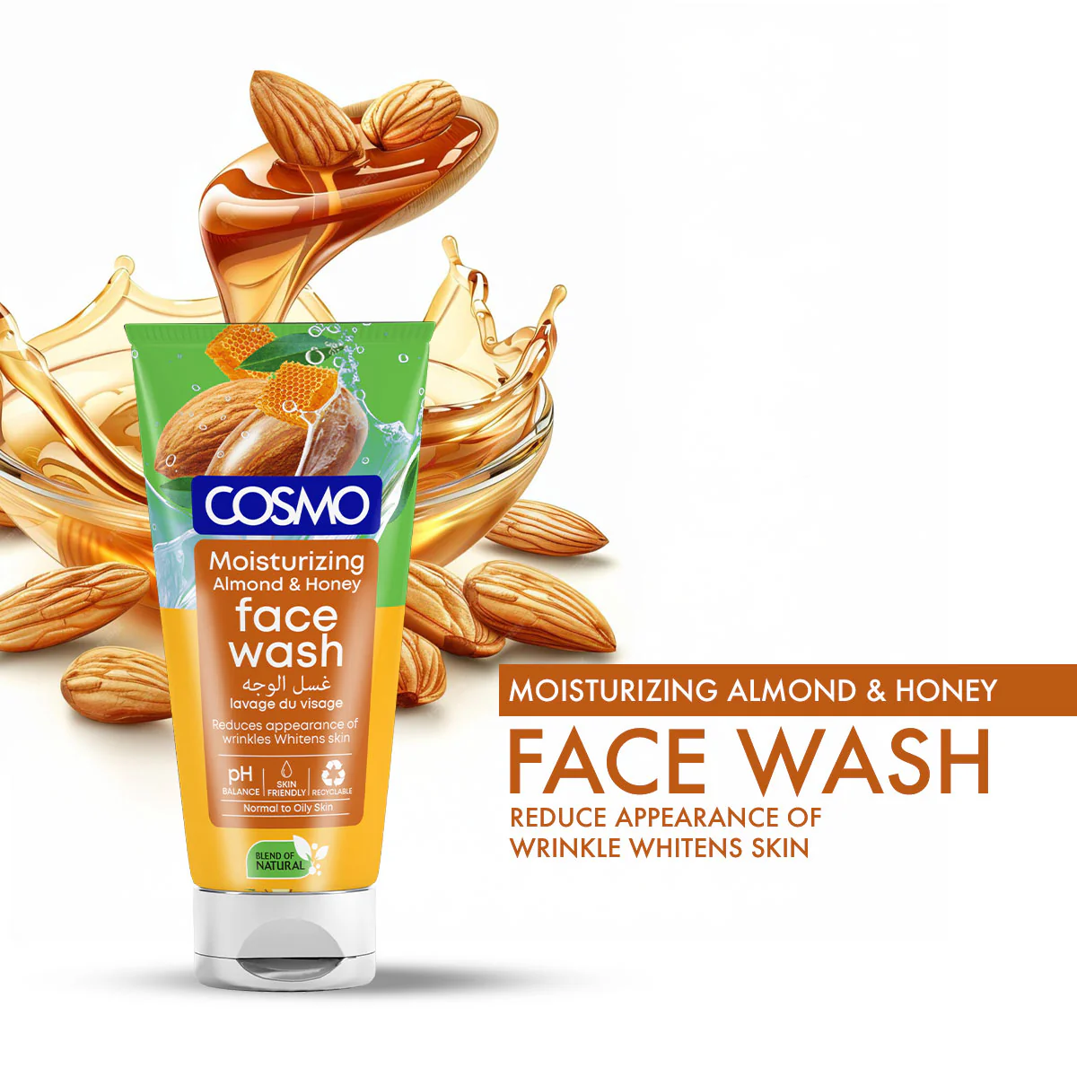 Moisturizing Almond & Honey Face Wash - Image 2