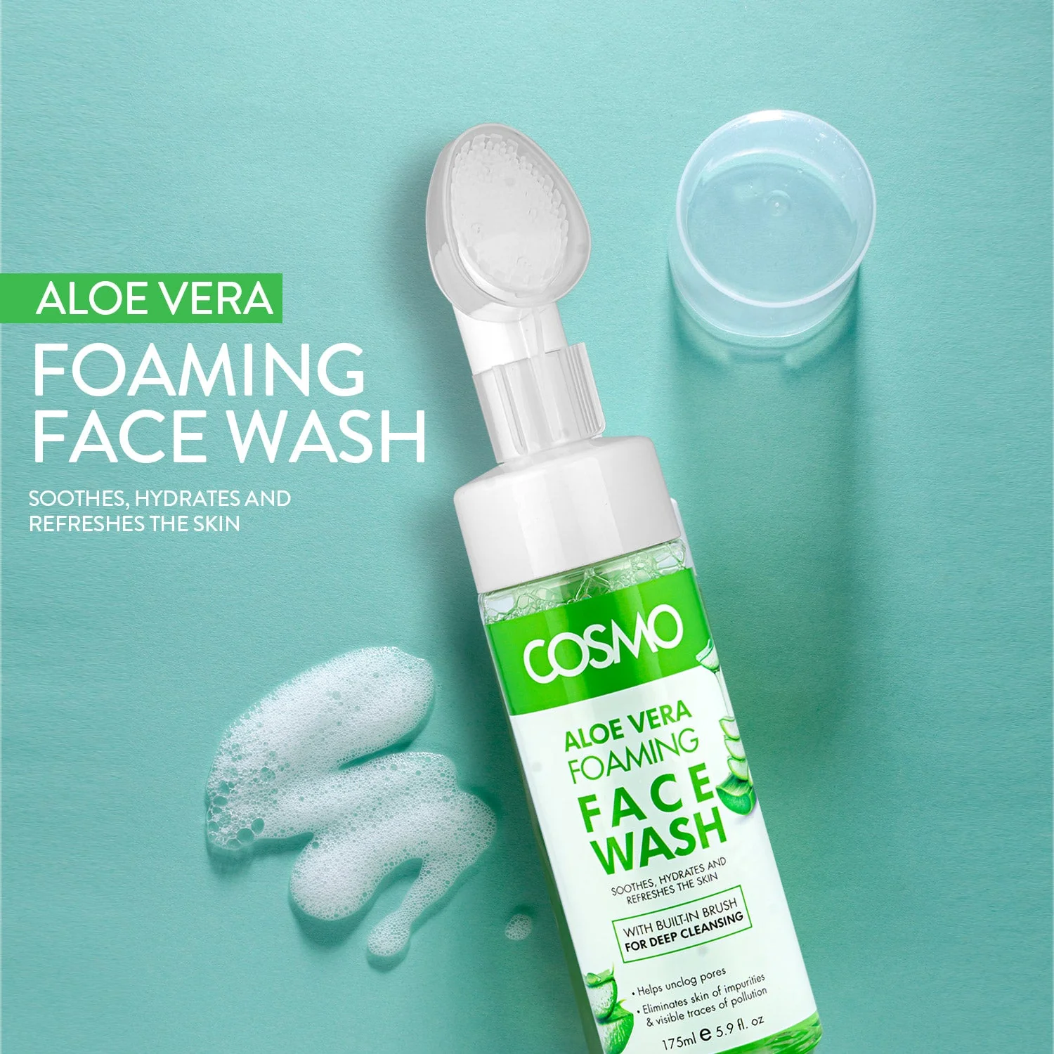 Aloe Vera Foaming Face Wash - Image 2