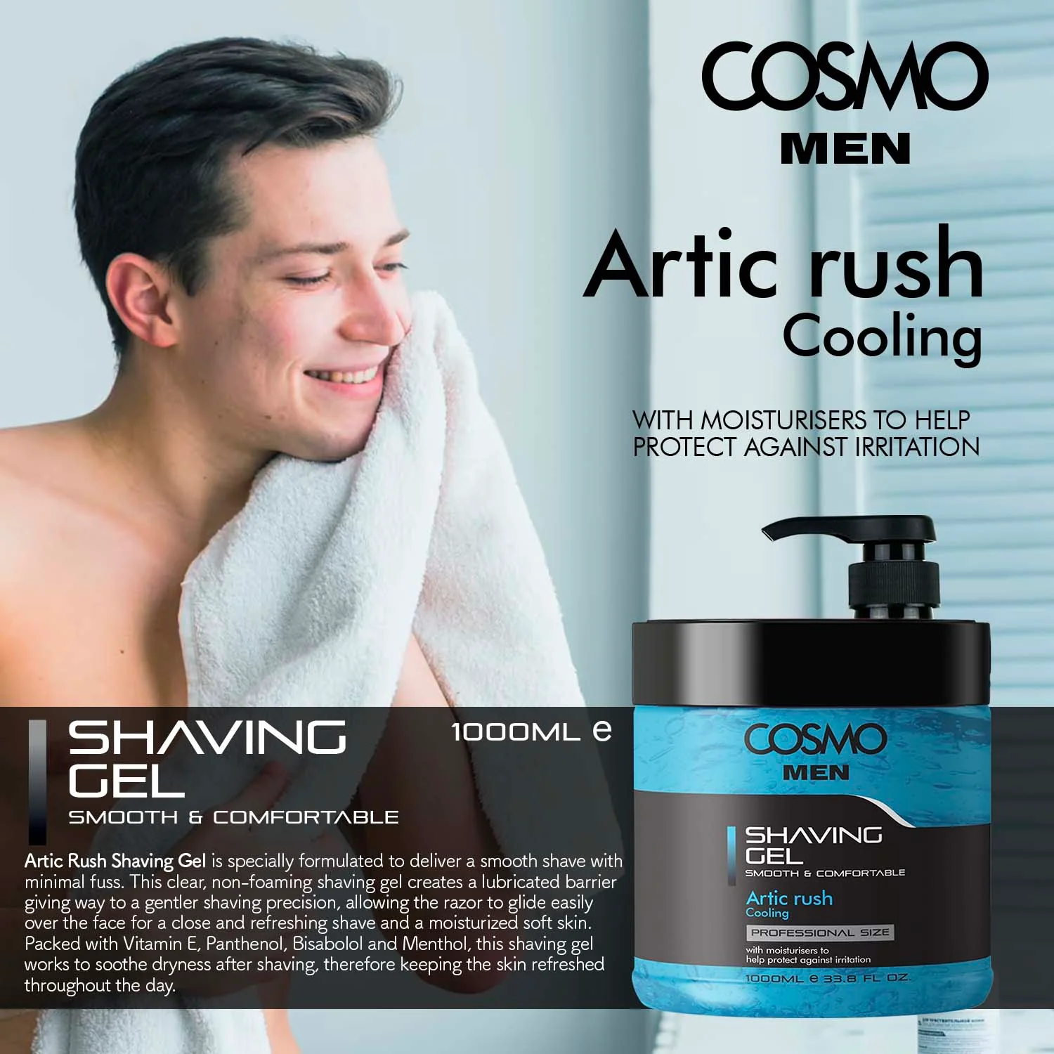 Artic Rush Cooling Shaving Gel - Image 2