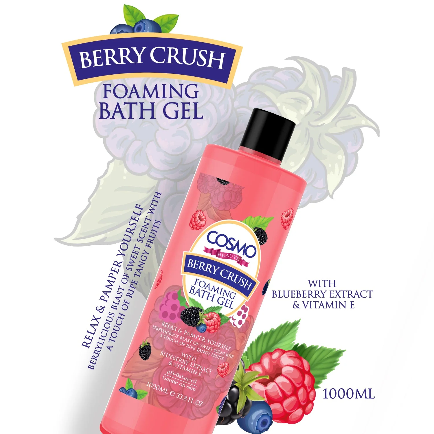 Berry Crush Foaming Bath Gel - Image 2