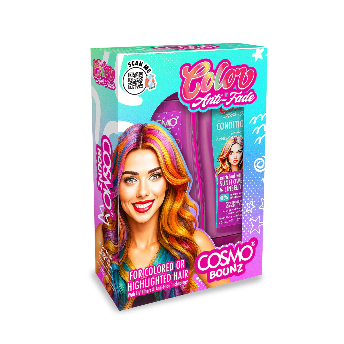 BOUNZ KIT COLOR ANTI FADE 2 PIECES SHAMPOO & CONDITIONER