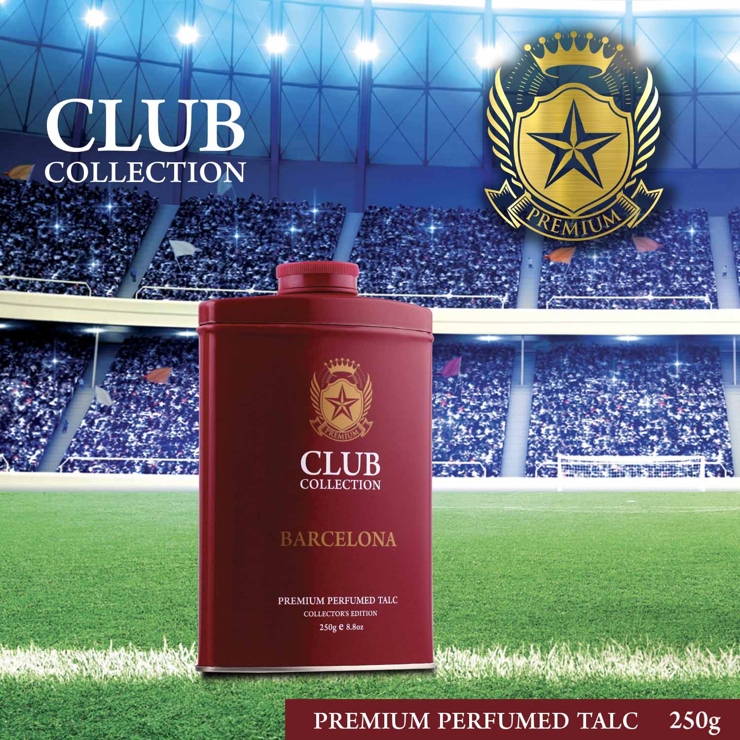 Club Collection Barcelona Premium Perfumed Talc - Image 2
