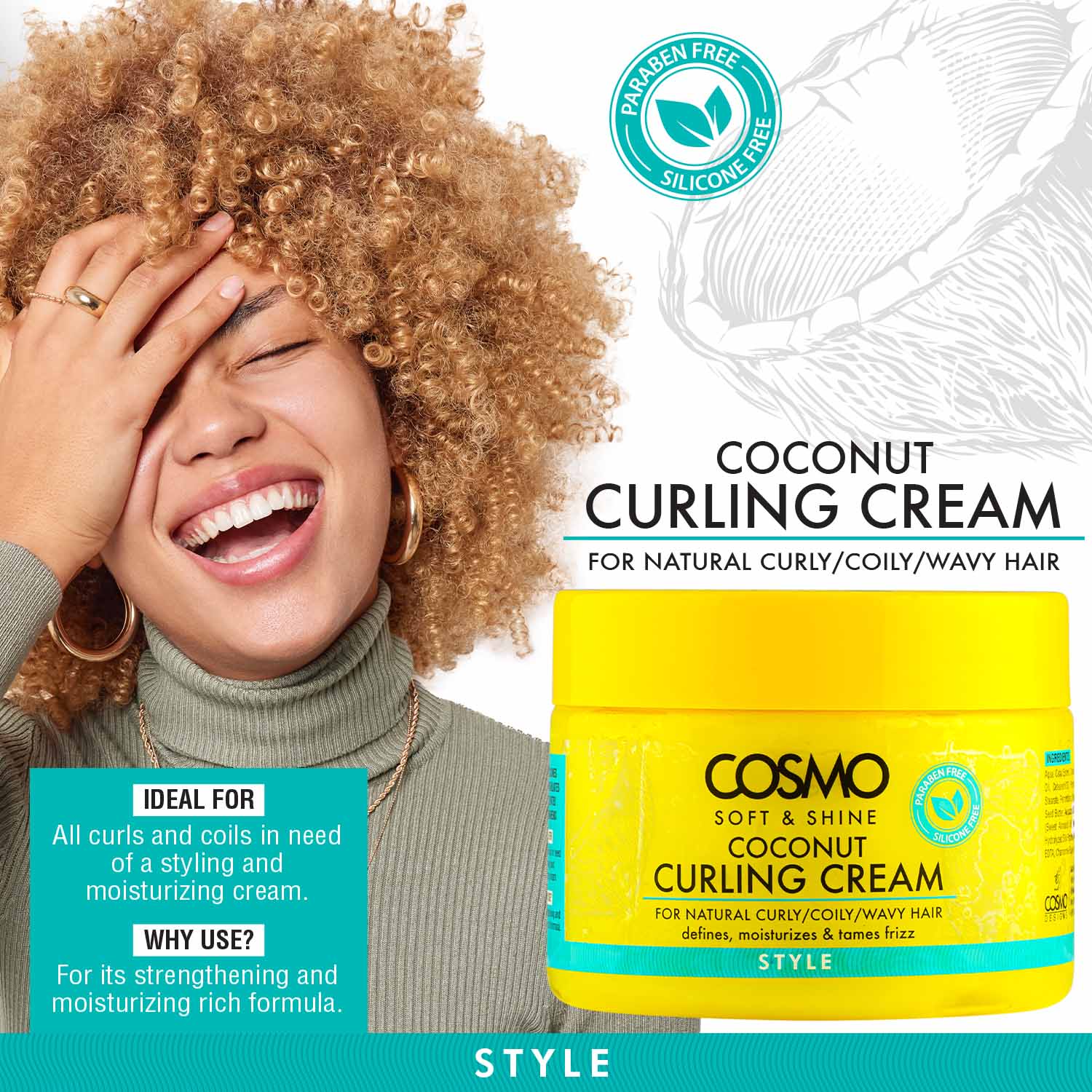 Coconut Curling Cream Style - Image 2