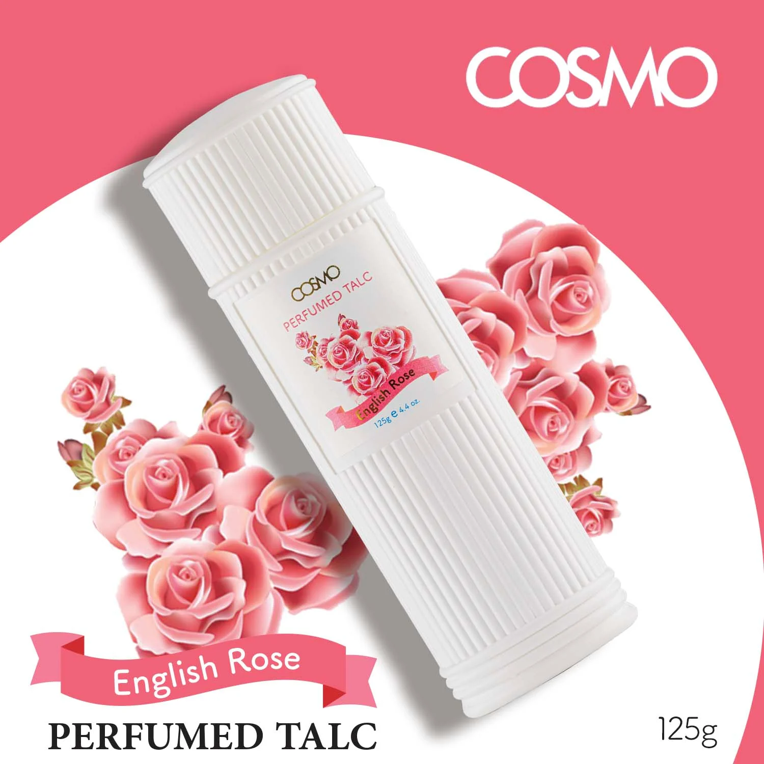 English Rose Perfumed Talc - Image 2