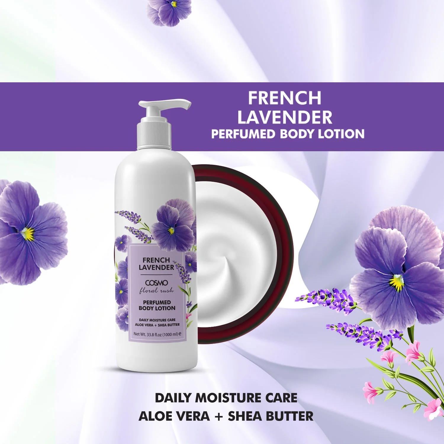 French Lavender Perfumed Body Lotion - Image 2