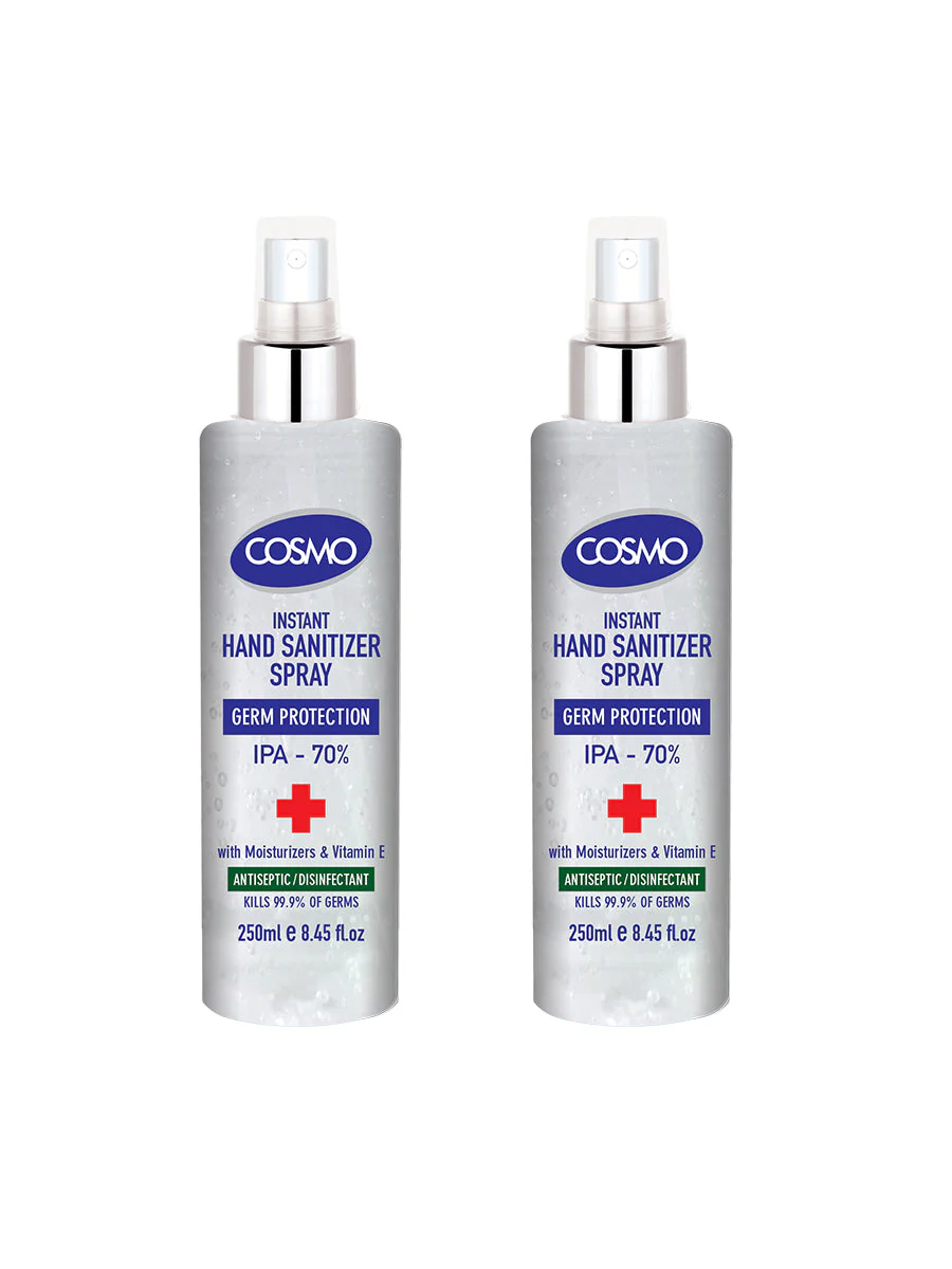 Instant Hand Sanitizer Spray 250Ml 2Pc