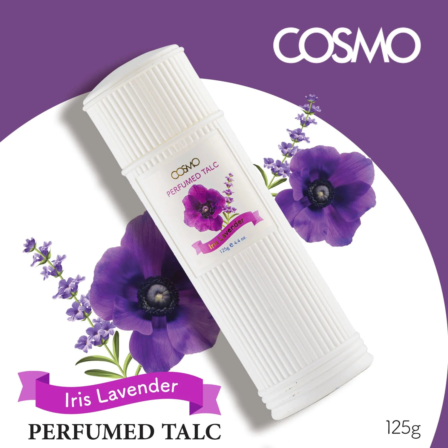 Iris Lavender Perfumed Talc - Image 2