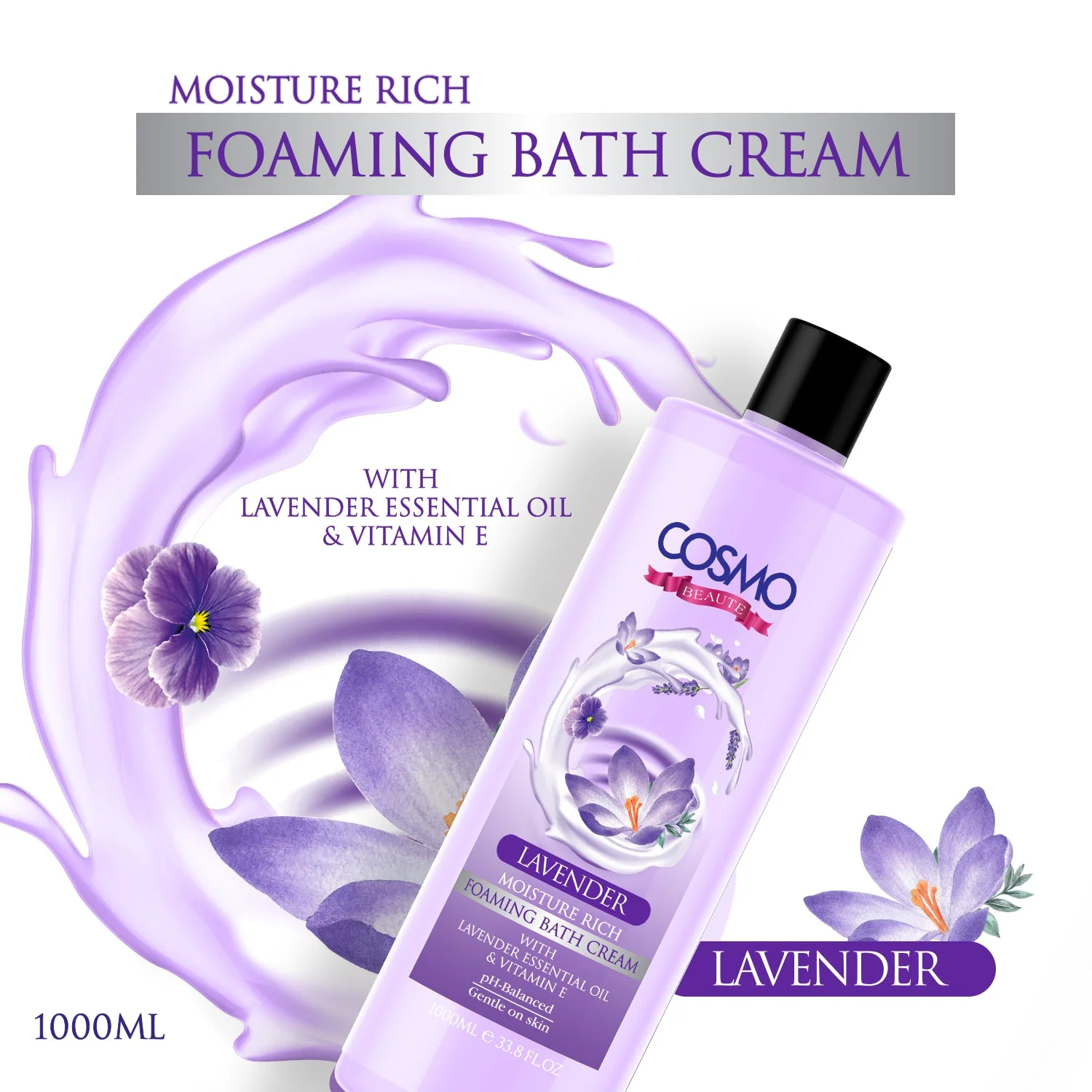 Lavender Foaming Bath Gel - Image 2