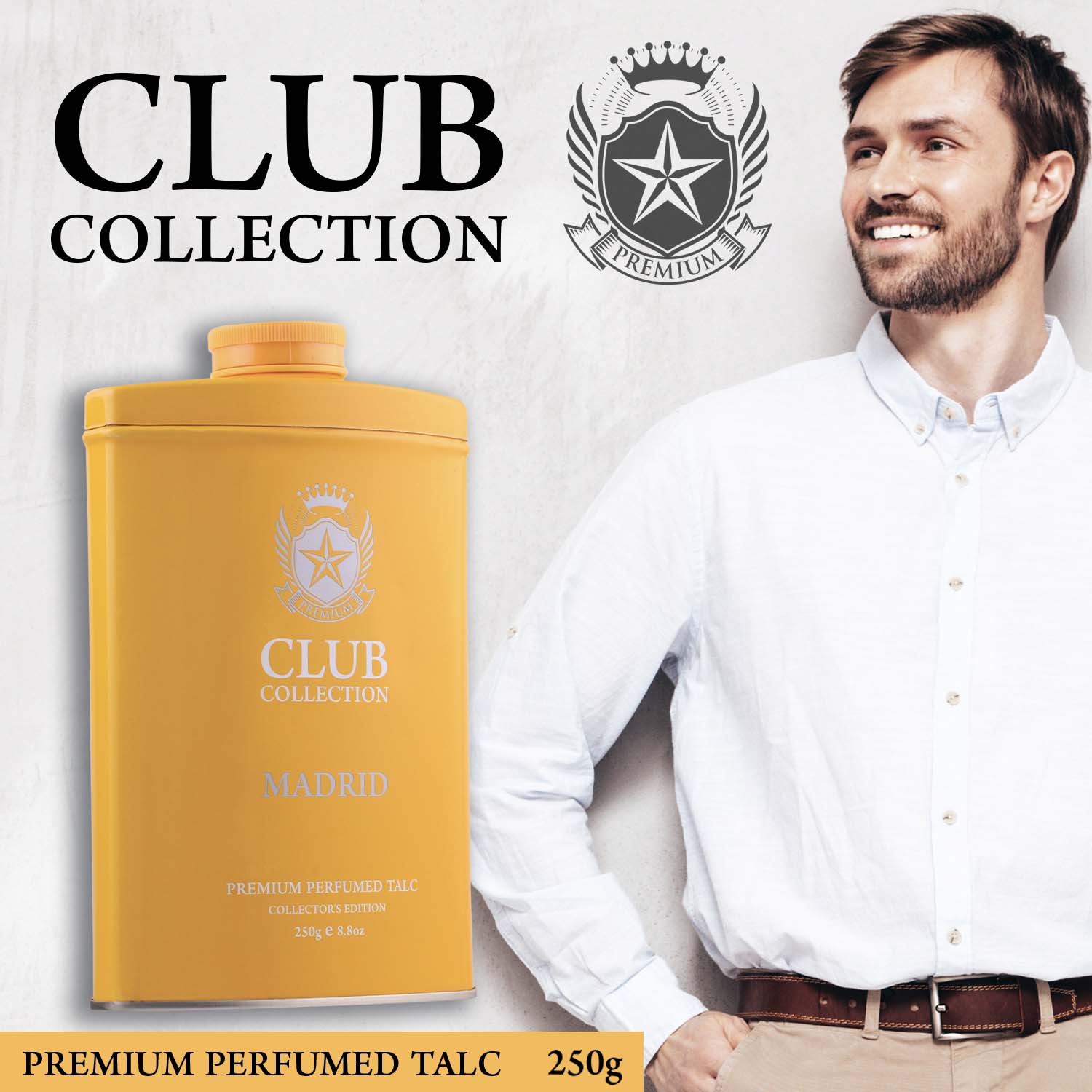 Madrid Club Collection Premium Perfumed Talc - Image 2