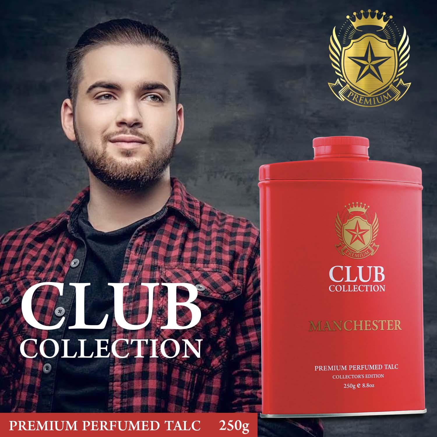 Manchester Club Collection Premium Perfumed Talc - Image 2