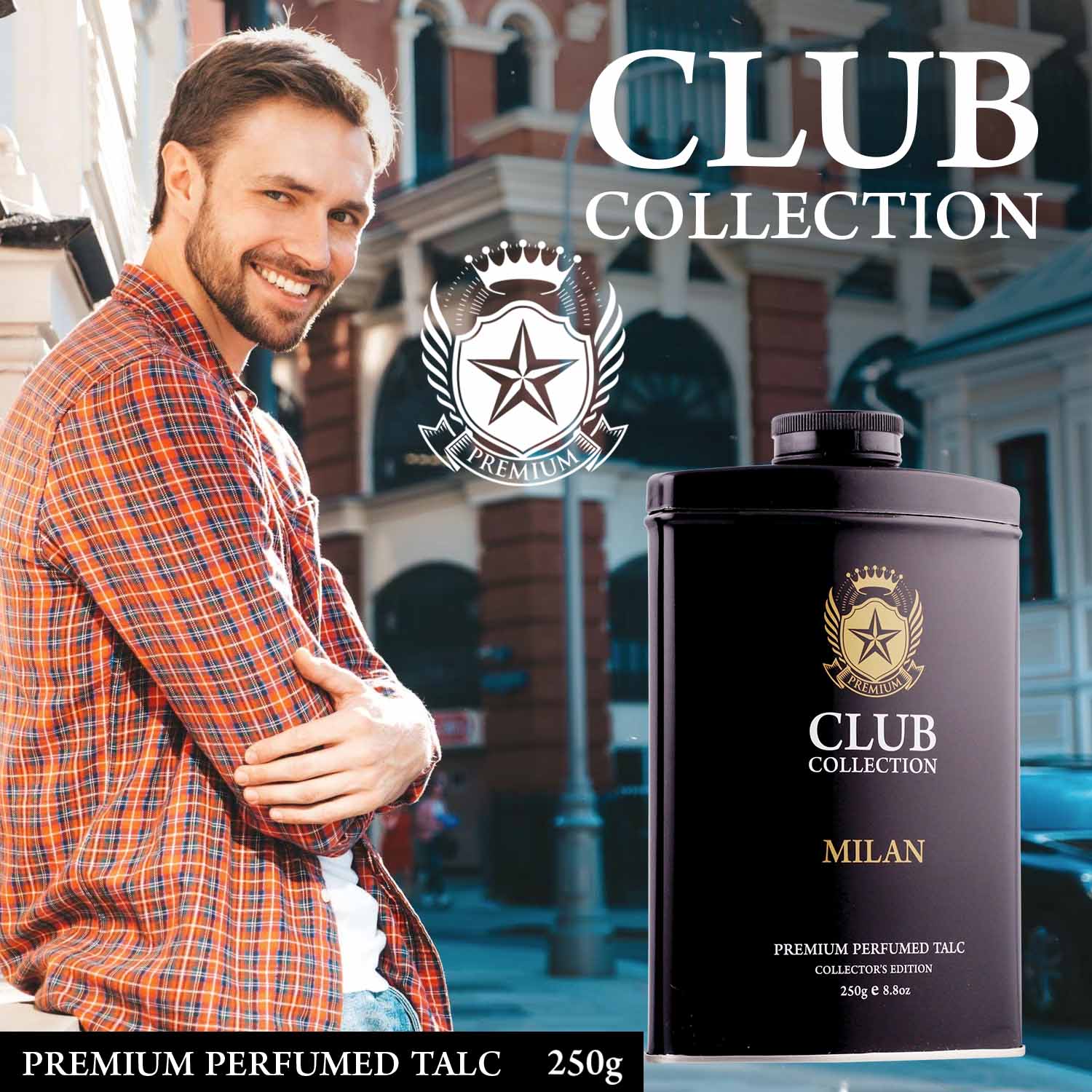 Milan Club Collection Premium Perfumed Talc - Image 2