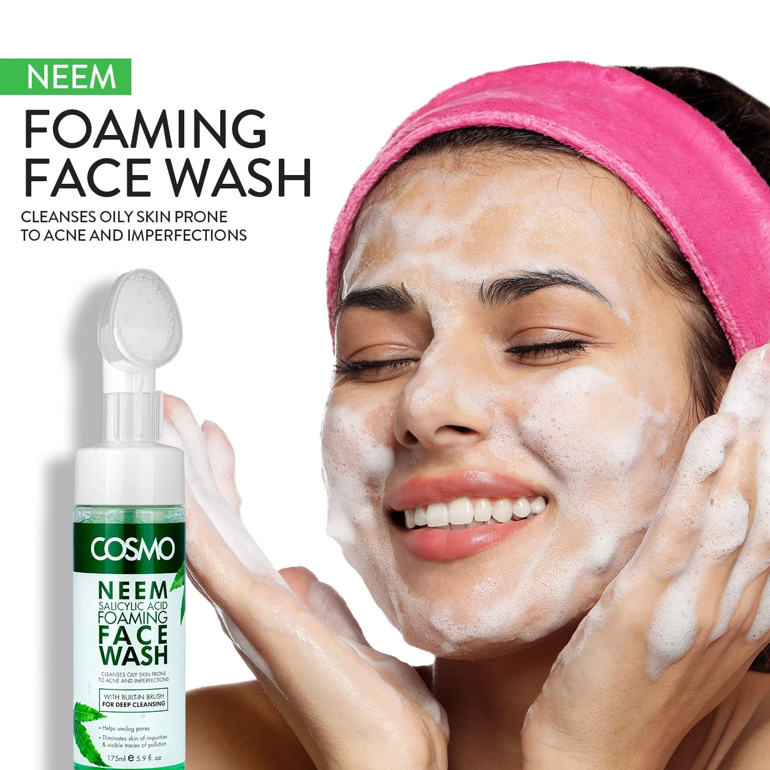 Neem Salicylic Acid Foaming Face Wash - Image 2