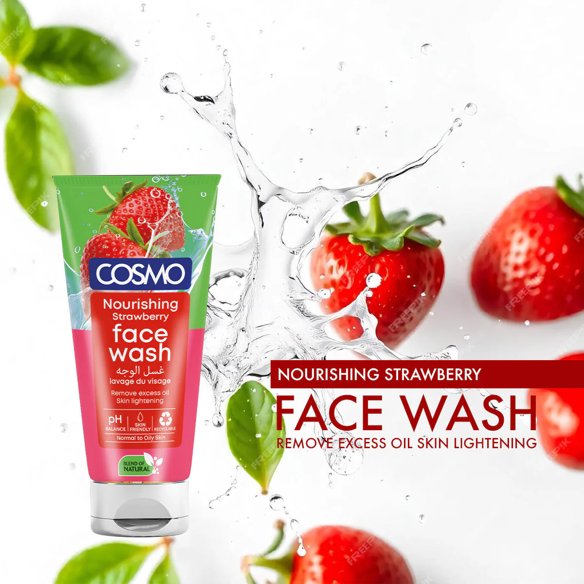Nourishing Strawberry Face Wash - Image 2
