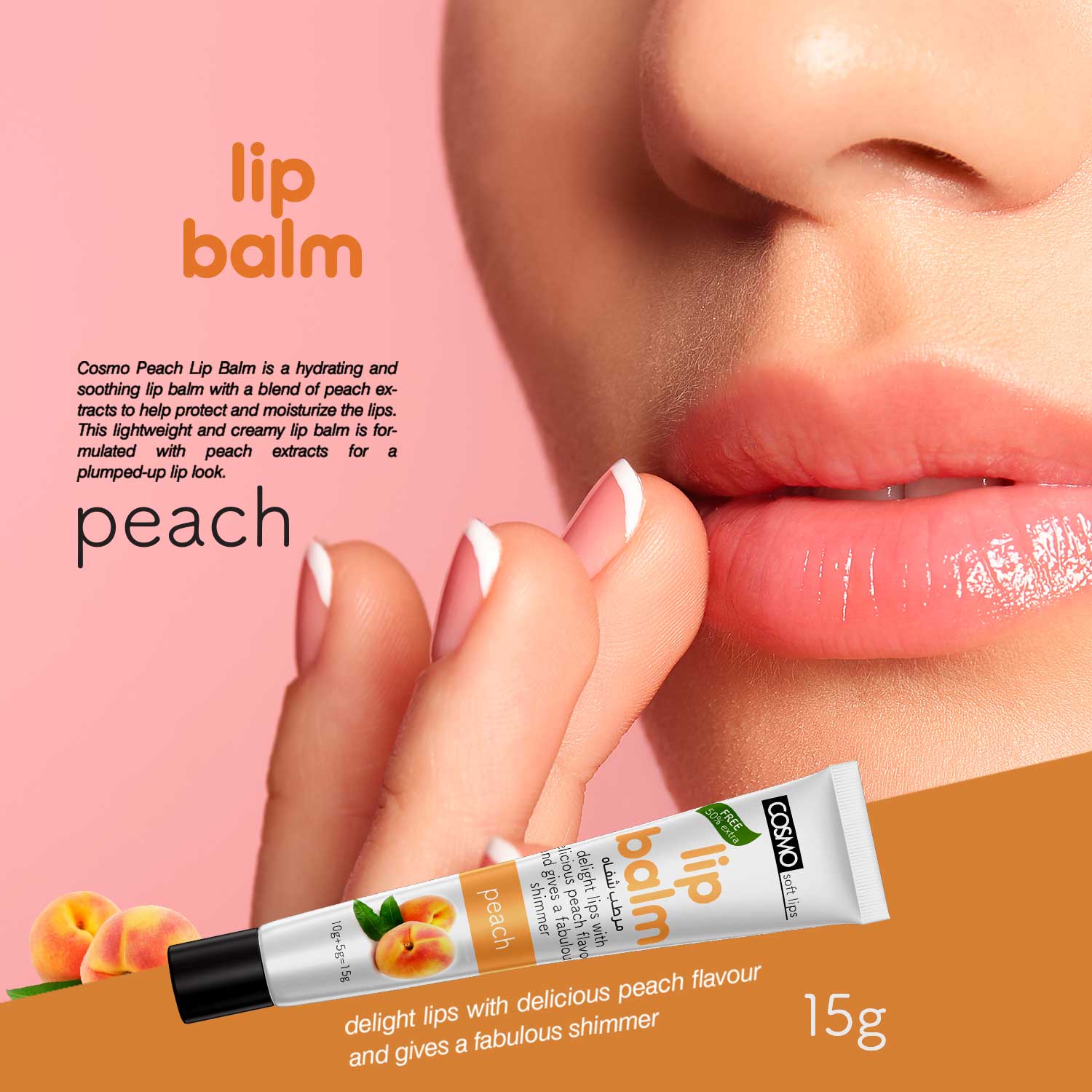 Peach Lip Balm - Image 2