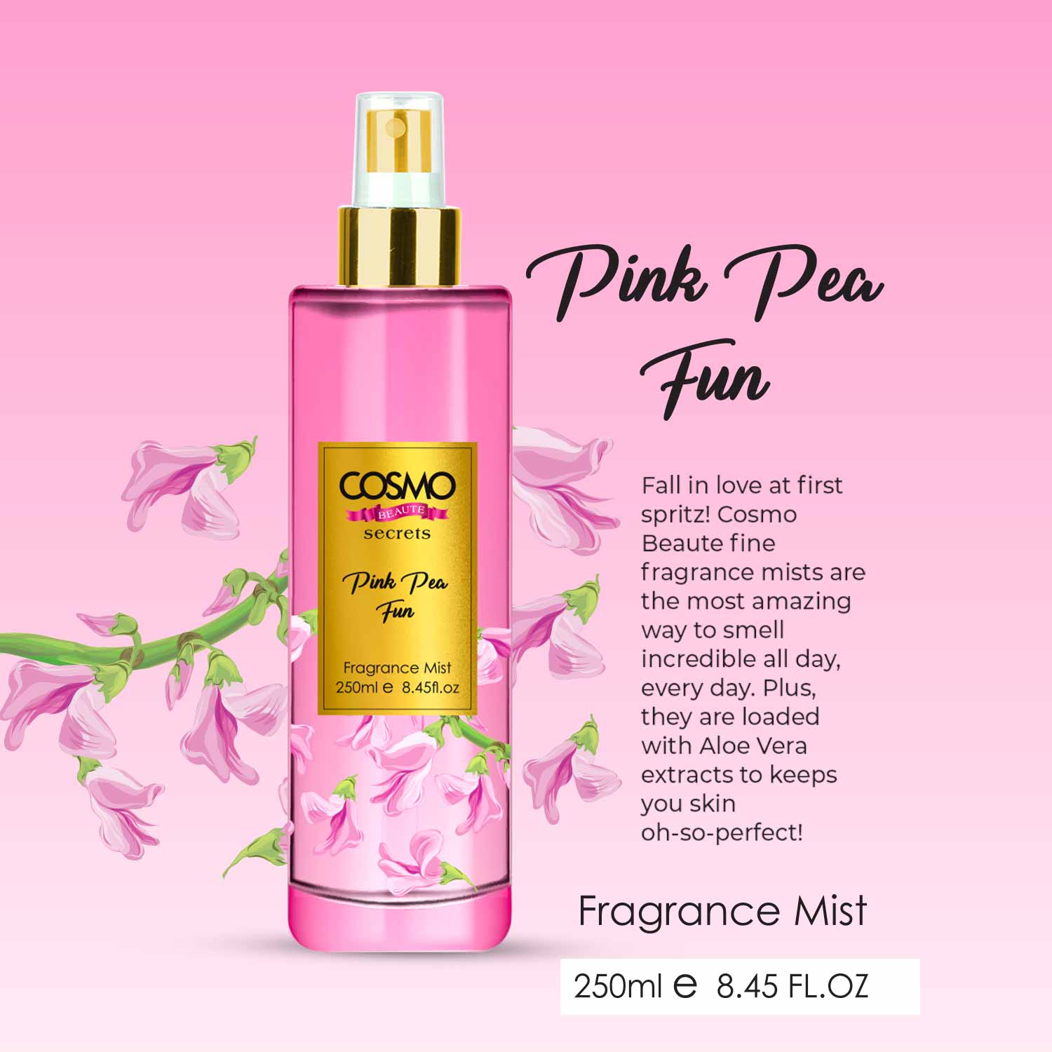 Pink Pea Fragrance Mist - Image 2