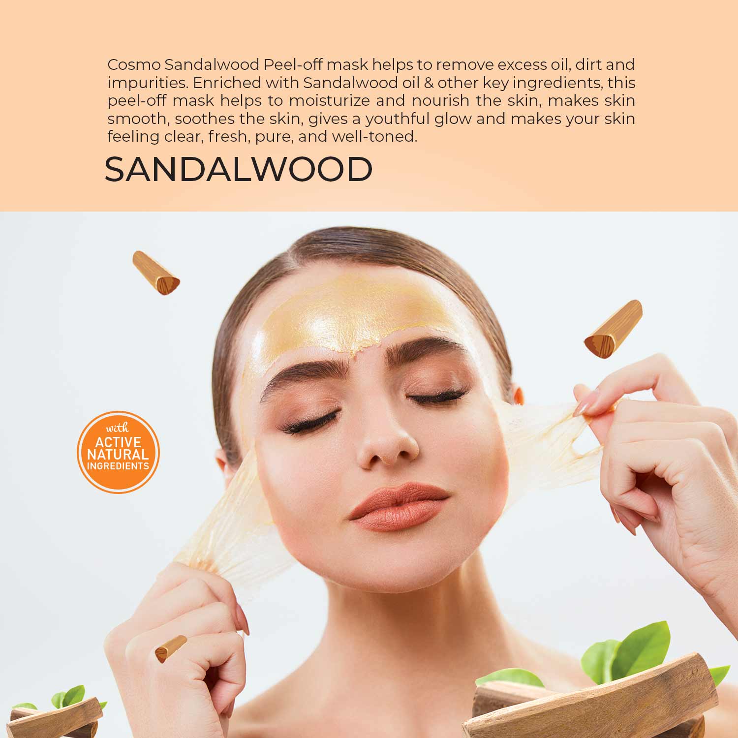 Sandalwood Peel-Off Mask - Image 2