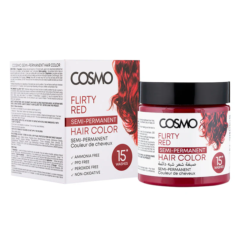 Semi-Permanent Hair Color Flirty Red - Image 2
