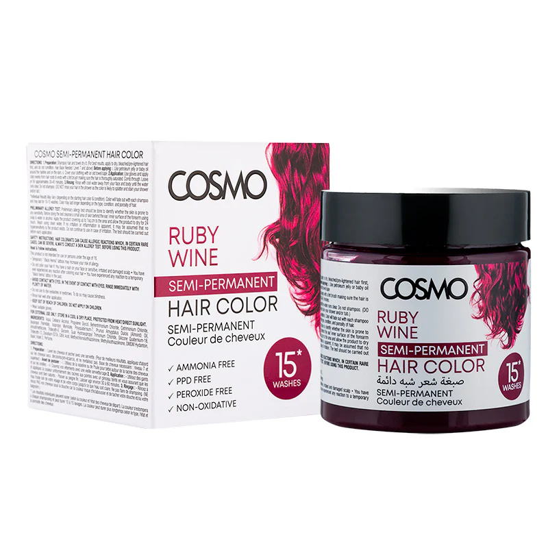 Semi-Permanent Hair Color Ruby Wine - Image 2