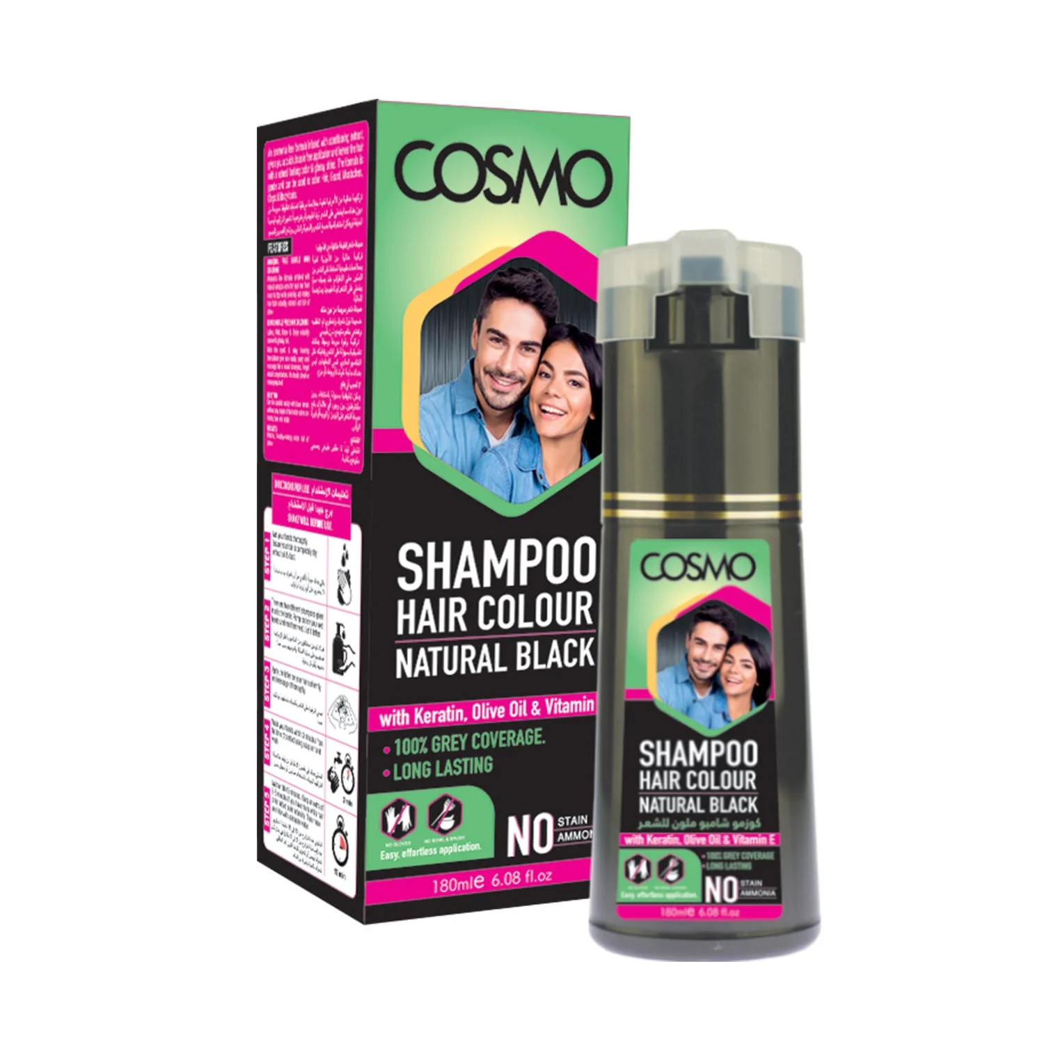 Shampoo Hair Colour Natural Black - Image 3