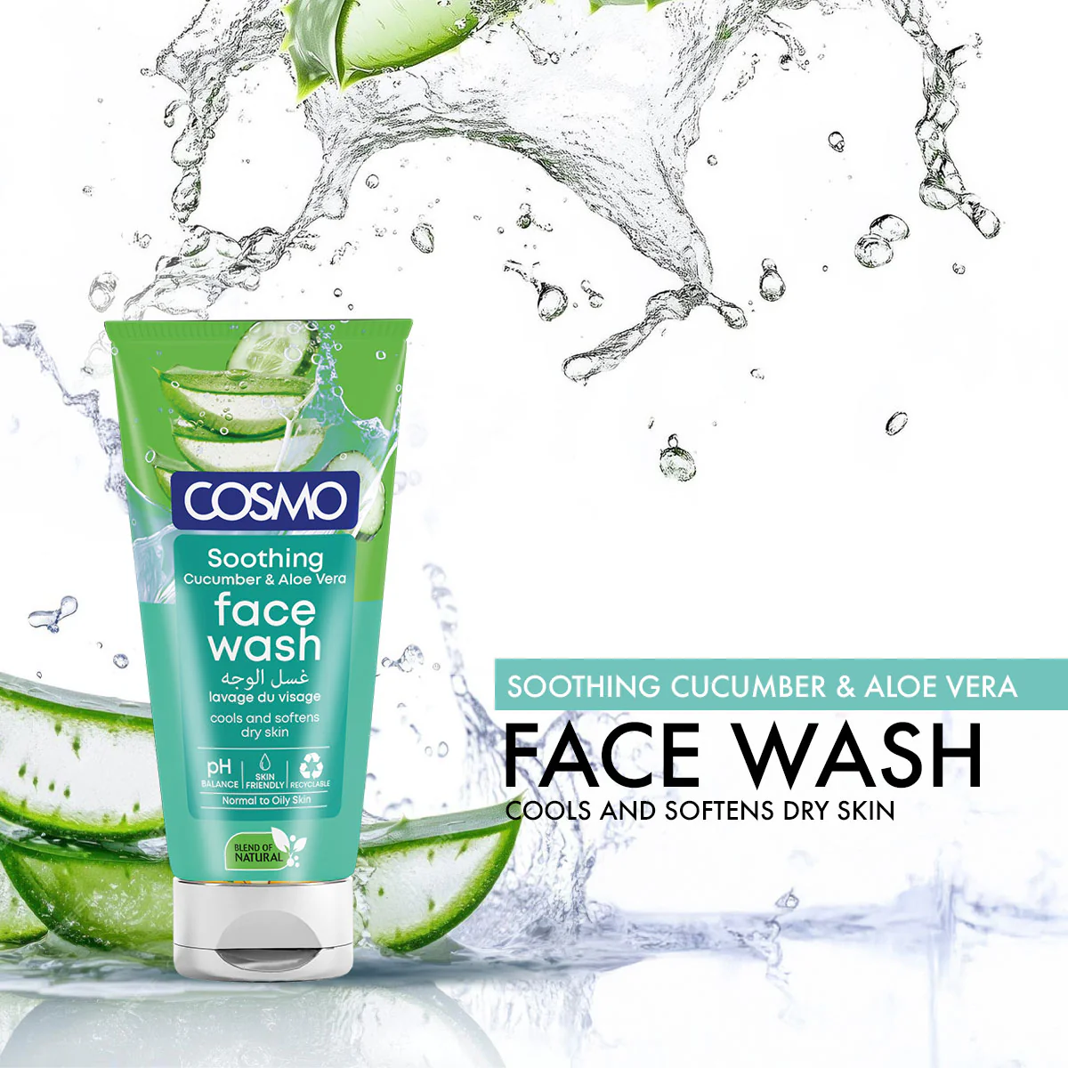Soothing Cucumber & Aloe Vera Face Wash - Image 2