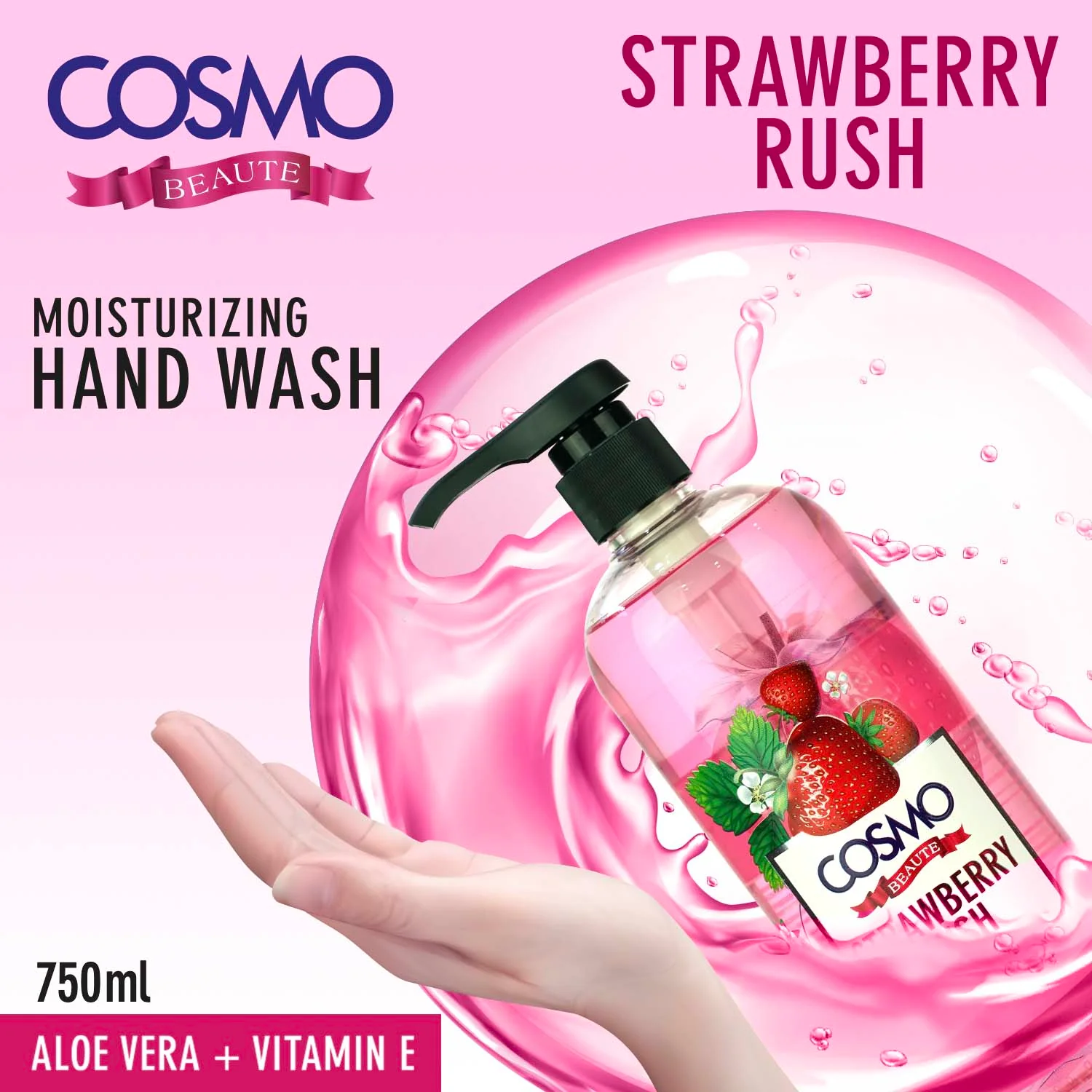 Strawberry Moisturizing Hand Wash - Image 2