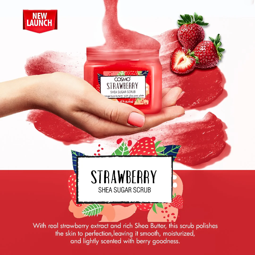 Strawberry Shea Sugar Scrub - Image 2