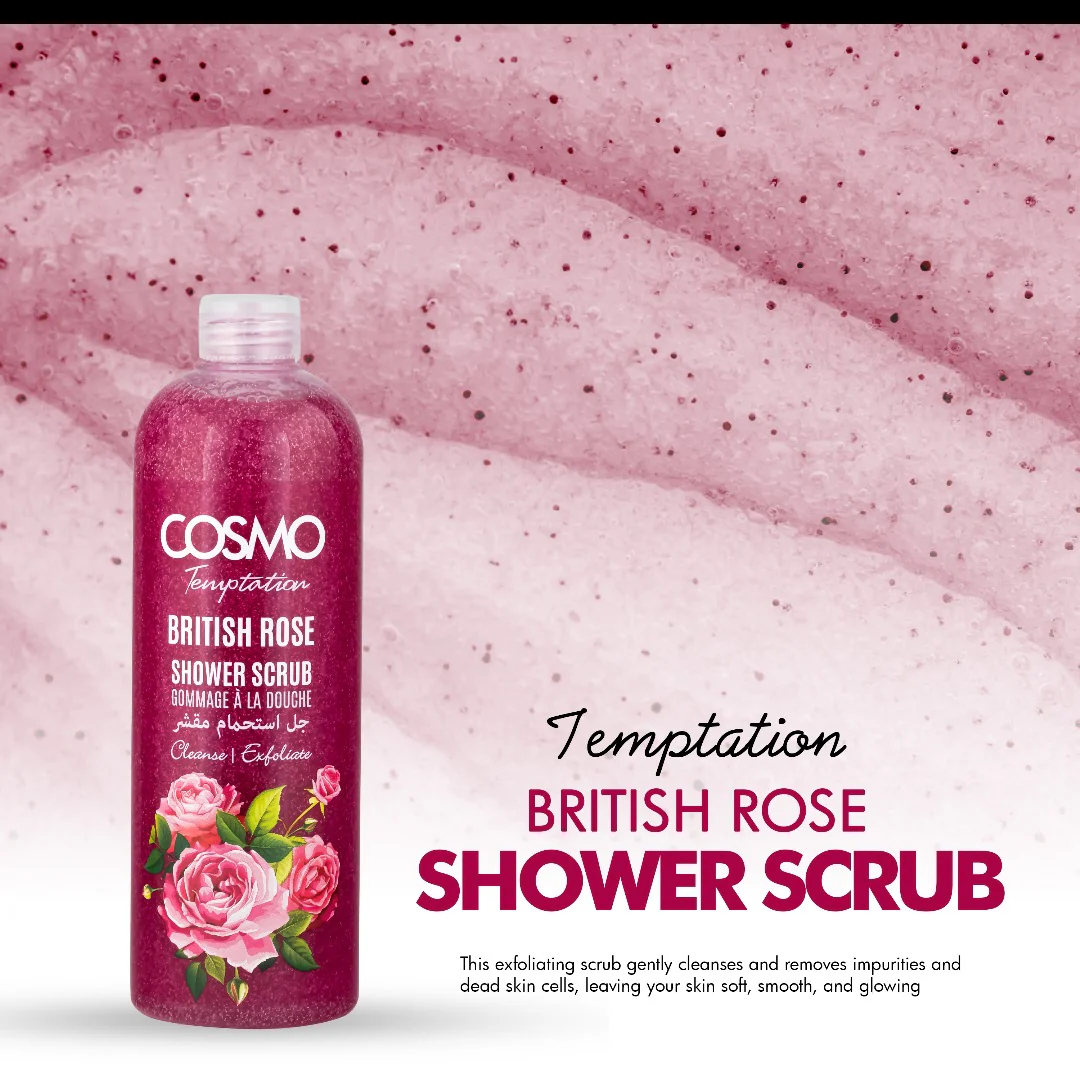 Temptation British Rose Shower Scrub - Image 2